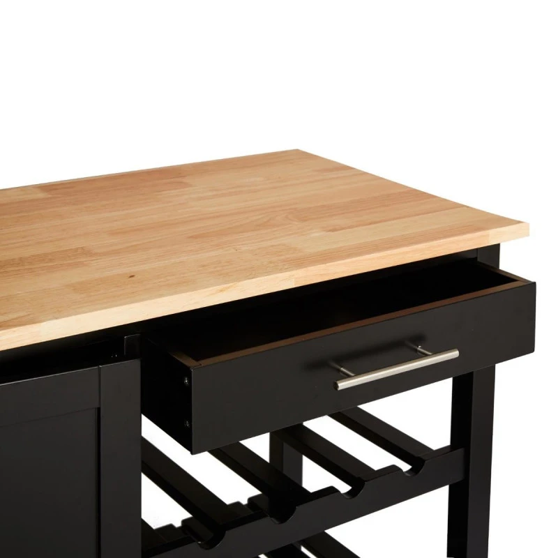 Desserte De Cuisine Noire Modèle CLAUDE GM Atmosphera 2 Desserte De Cuisine Noire Modèle CLAUDE GM Atmosphera – Image 2