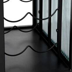 Desserte En Métal Et Verre Noir Noam 5Five -ATMOS Boutique desserte en metal et verre noir noam 5five 3