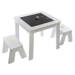 Ensemble Table + 2 Tabourets Enfant Blanc Doré Dream Atmosphera 13 Ensemble Table + 2 Tabourets Enfant Blanc Doré Dream Atmosphera -ATMOS Boutique ensemble table 2 tabourets enfant blanc dore dream atmosphera 6