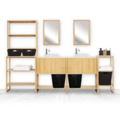 Etagère 2 Niveaux Bambou 70x33,5 Lab'n Modul 5Five 5 Etagère 2 Niveaux Bambou 70x33,5 Lab'n Modul 5Five -ATMOS Boutique etagere 2 niveaux bambou 70x335 lab n modul 5five 1 1