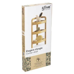 Étagère Angle 3 Niveaux En Bambou Petit Modèle -ATMOS Boutique etagere angle 3 niveaux en bambou petit modele 2