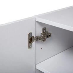 Etagère Murale 2 Niveaux + Porte 57x30 Blanc Fixup 5Five -ATMOS Boutique etagere murale 2 niveaux porte 57x30 blanc fixup 5five 4