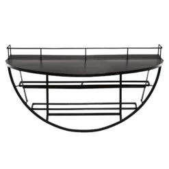 Étagère Murale Métal Bouteilles 68x41 Atmosphera -ATMOS Boutique etagere murale metal bouteilles 68x41 atmosphera 2