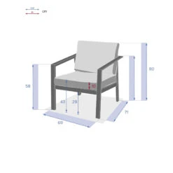 Fauteuil 1 Place Pavane Graphite Hespéride -ATMOS Boutique fauteuil 1 place pavane graphite hesperide 5