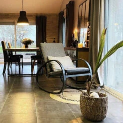 Fauteuil à Bascule Nevada Noir Graphite Hespéride -ATMOS Boutique fauteuil a bascule nevada noir graphite hesperide 5