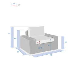 Fauteuil De Salon De Jardin Savinia Coloris Tahini Hespéride -ATMOS Boutique fauteuil de salon de jardin savinia coloris tahini hesperide 1 3