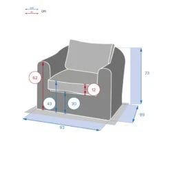 Fauteuil Détente Moorea Hespéride Terre Ombre -ATMOS Boutique fauteuil detente moorea hesperide terre ombre 1 3