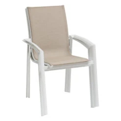 Fauteuil Extérieur Axant Lin/blanc Hespéride -ATMOS Boutique fauteuil exterieur axant linblanc hesperide 2