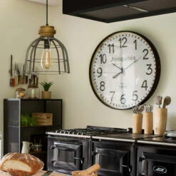 Horloge Bois Ceinture D92 Atmosphera -ATMOS Boutique horloge bois ceinture diam 92 cm atmosphera 2