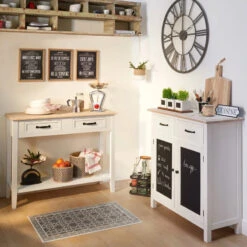 Horloge Chiffres Romains Vintage 70 Cm Gris Atmosphera -ATMOS Boutique horloge chiffres romains vintage 70 cm gris 2