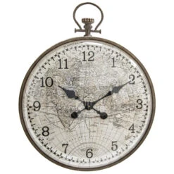 Horloge Métal Vitre Bombée D55 Cm Atmosphera