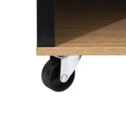 Ilot De Cuisine Noir Et Naturel 5Five -ATMOS Boutique ilot de cuisine noir et naturel 5five 3