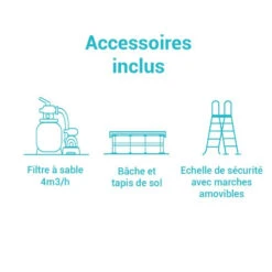 Kit Piscine Tubulaire Ultra XTR 4.88 X H1.22 Intex -ATMOS Boutique kit piscine tubulaire ultra frame 488xh122 intex 2