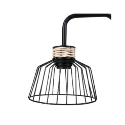 Lampe à Poser Filaire Métal Et Rotin Lady Ostaria -ATMOS Boutique lampe a poser filaire metal et rotin lady ostaria 2