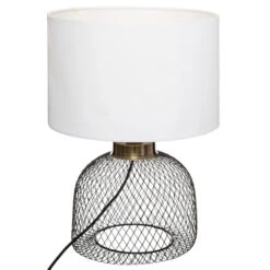 Lampe Grille Emie Noir Et Blanc Atmosphera