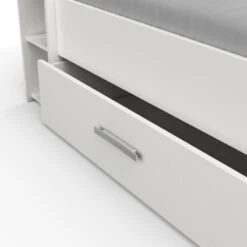 Demeyere Lit 140x190 Cm Pocket Blanc -ATMOS Boutique lit 2 places polly blanc 4