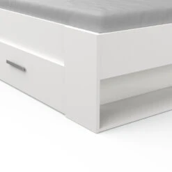 Demeyere Lit 140x190 Cm Pocket Blanc -ATMOS Boutique lit 2 places polly blanc 6