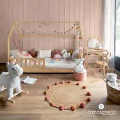 Lit Cabane 90x190 En Bois Sans Matelas Atmosphera -ATMOS Boutique lit cabane 90x190 en bois sans matelas atmosphera 2