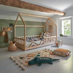 Lit Cabane 90x190 En Bois Sans Matelas Atmosphera -ATMOS Boutique lit cabane 90x190 en bois sans matelas atmosphera 3