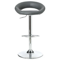 Tabouret De Bar Sasha Gris Atmosphera -ATMOS Boutique lot 2 tabourets de bar sasha gris 2
