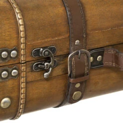 Lot De 2 Malles En Bois Atmosphera -ATMOS Boutique lot de 2 malles en bois atmosphera 3