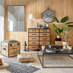 Malle Pouf Vintage En Bois Atmosphera 7 Malle Pouf Vintage En Bois Atmosphera -ATMOS Boutique malle pouf vintage en bois atmosphera 1