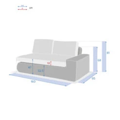 Méridienne Gauche De Salon Savinia Coloris Tahini Hespéride 8 Méridienne Gauche De Salon Savinia Coloris Tahini Hespéride -ATMOS Boutique meridienne gauche de salon savinia coloris tahini hesperide 3