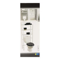 ATMOS Boutique -ATMOS Boutique meuble de dessus wc 3 tablettes metal blanc 1