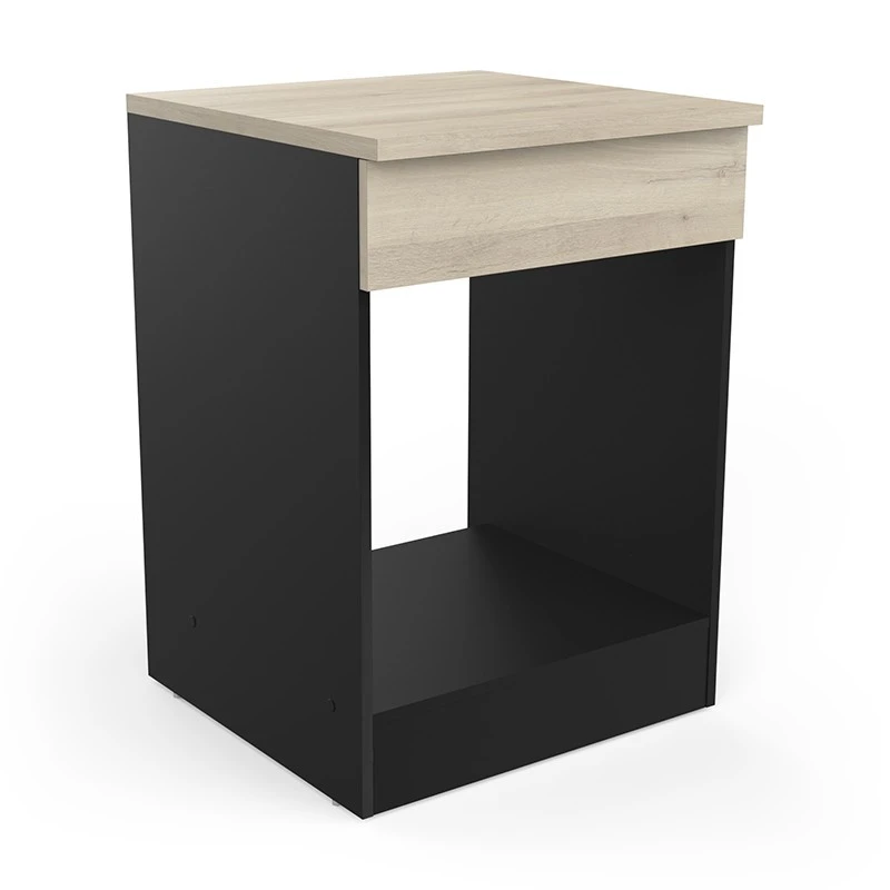 Demeyere Meuble Four 60 Cm Origan Noir Et Bois 1 Demeyere Meuble Four 60 Cm Origan Noir Et Bois