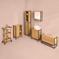 Meuble Sous Lavabo Avec étagère Tribecart -ATMOS Boutique meuble sous lavabo avec etagere tribecart 4