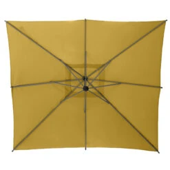 Parasol Décentré Carré Manoa Jaune Moutarde Hespéride 7 Parasol Décentré Carré Manoa Jaune Moutarde Hespéride -ATMOS Boutique parasol decentre carre manoa jaune moutarde hesperide 2