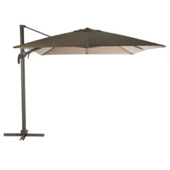 Parasol Décentré Eléa Inclinable Rectangulaire Noisette Hespéride -ATMOS Boutique parasol decentre elea inclinable 3x4 noisette hesperide 1