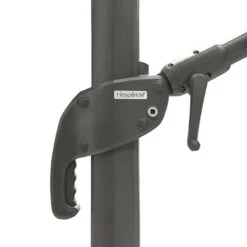 Parasol Décentré Eléa Inclinable Hexagonal Oléfine Anthracite Hespéride -ATMOS Boutique parasol decentre elea inclinable 3x42 olefine anthracite hesperide 1 2