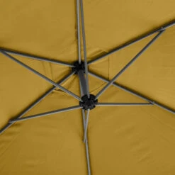 Parasol Décentré Rond Manoa Jaune Moutarde Hespéride 7 Parasol Décentré Rond Manoa Jaune Moutarde Hespéride -ATMOS Boutique parasol decentre rond manoa jaune moutarde hesperide 2