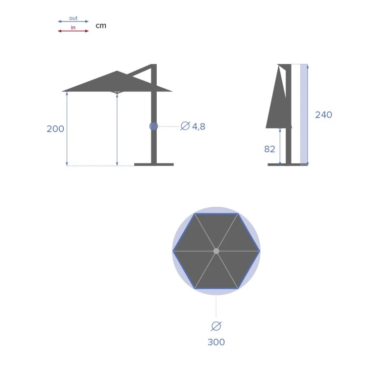 Parasol Décentré Rond Manoa Jaune Moutarde Hespéride 4 Parasol Décentré Rond Manoa Jaune Moutarde Hespéride – Image 4