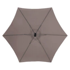 Parasol Décentré Rond Manoa Taupe Hespéride -ATMOS Boutique parasol decentre rond manoa taupe hesperide 4