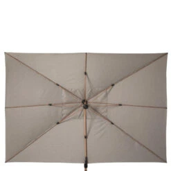 Parasol Déporté Rectangulaire Soly Honey Et Noisette Hespéride -ATMOS Boutique parasol deporte rectangulaire soly honey noisette hesperide 2