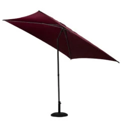 Parasol Droit Carré 2,5x2,5m Soya Bordeaux Hespéride -ATMOS Boutique parasol droit carre 25x25m soya bordeaux hesperide 2