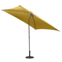 Parasol Droit Carré 2,5x2,5m Soya Jaune Moutarde Hespéride -ATMOS Boutique parasol droit carre 25x25m soya jaune moutarde hesperide 2
