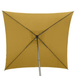 Parasol Droit Carré 2,5x2,5m Soya Jaune Moutarde Hespéride -ATMOS Boutique parasol droit carre 25x25m soya jaune moutarde hesperide 3