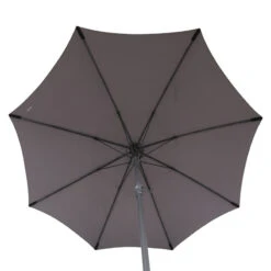 Parasol Droit Rond 2,7m Sisko Ardoise Hespéride -ATMOS Boutique parasol droit rond 27m sisko ardoise hesperide 1 4