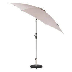 Parasol Droit Rond 2,7m Sisko Taupe Hespéride -ATMOS Boutique parasol droit rond 27m sisko taupe hesperide 2