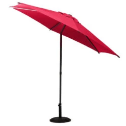 Parasol Droit Rond 2,7m Soya Grenade Hespéride -ATMOS Boutique parasol droit rond 27m soya grenade hesperide 2