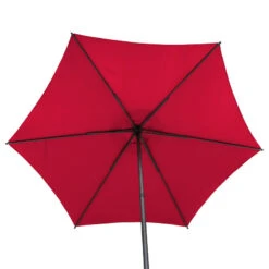 Parasol Droit Rond 2,7m Soya Grenade Hespéride -ATMOS Boutique parasol droit rond 27m soya grenade hesperide 4
