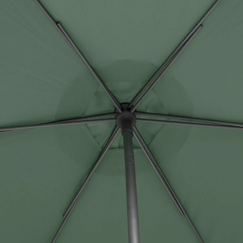 Parasol Droit Rond 2,7m Soya Vert Olive Hespéride 4 Parasol Droit Rond 2,7m Soya Vert Olive Hespéride – Image 4