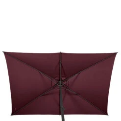 Parasol Mat Central 2x3 M Loompa Bordeaux Hespéride -ATMOS Boutique parasol mat central 2x3 m loompa bordeaux hesperide 4