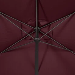 Parasol Mat Central 2x3 M Loompa Bordeaux Hespéride -ATMOS Boutique parasol mat central 2x3 m loompa bordeaux hesperide 5