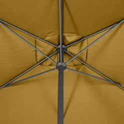 Parasol Mat Central 2x3 M Loompa Moutarde Hespéride -ATMOS Boutique parasol mat central 2x3 m loompa moutarde hesperide 5