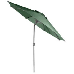 Parasol Mat Central Rond 3m Loompa Olive Hespéride -ATMOS Boutique parasol mat central rond 3m loompa olive hesperide 1 2