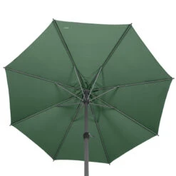 Parasol Mat Central Rond 3m Loompa Olive Hespéride -ATMOS Boutique parasol mat central rond 3m loompa olive hesperide 1 3